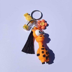 New Funny Crazy Giraffe Keychain